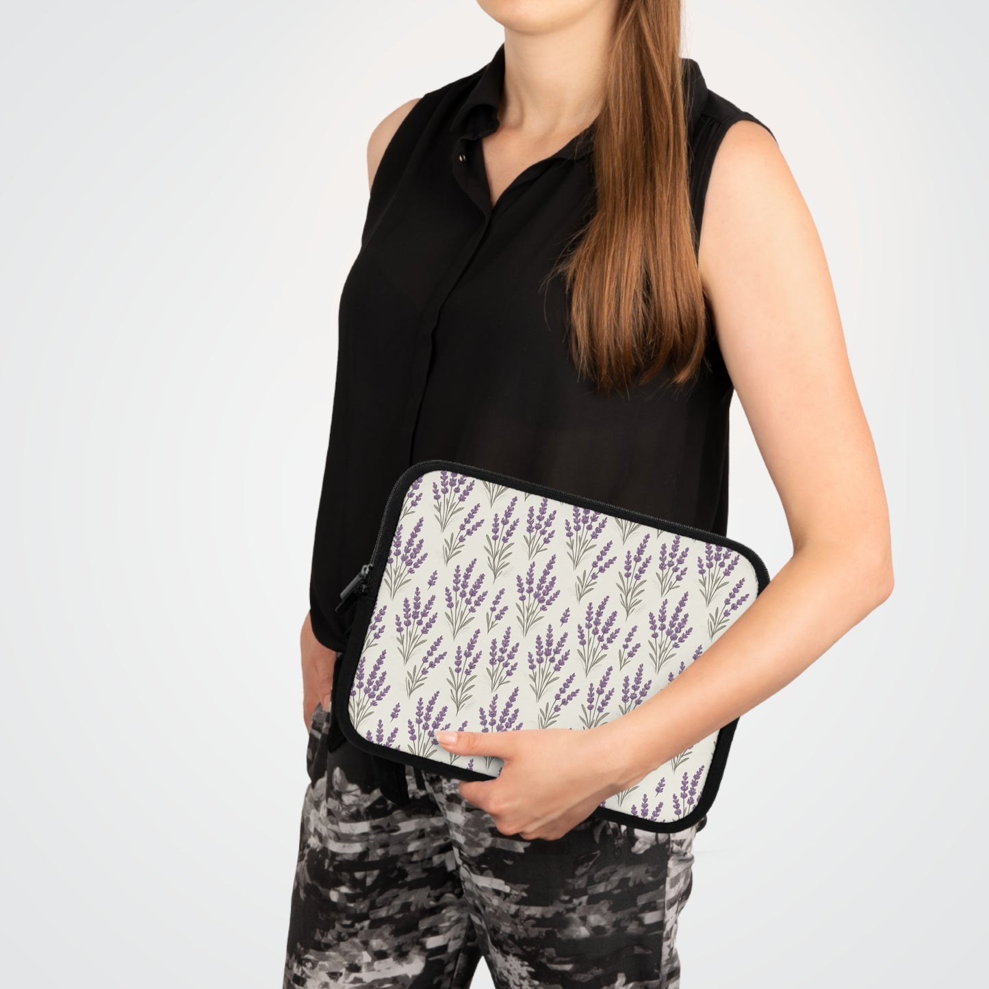 Laptop Sleeve: Lavender Design