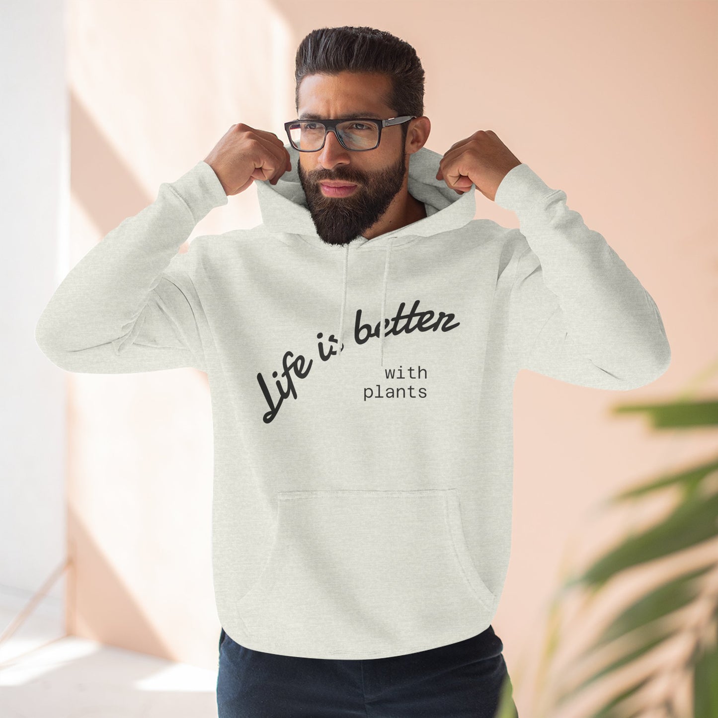 Life is Better with Plants Fleece Hoodie