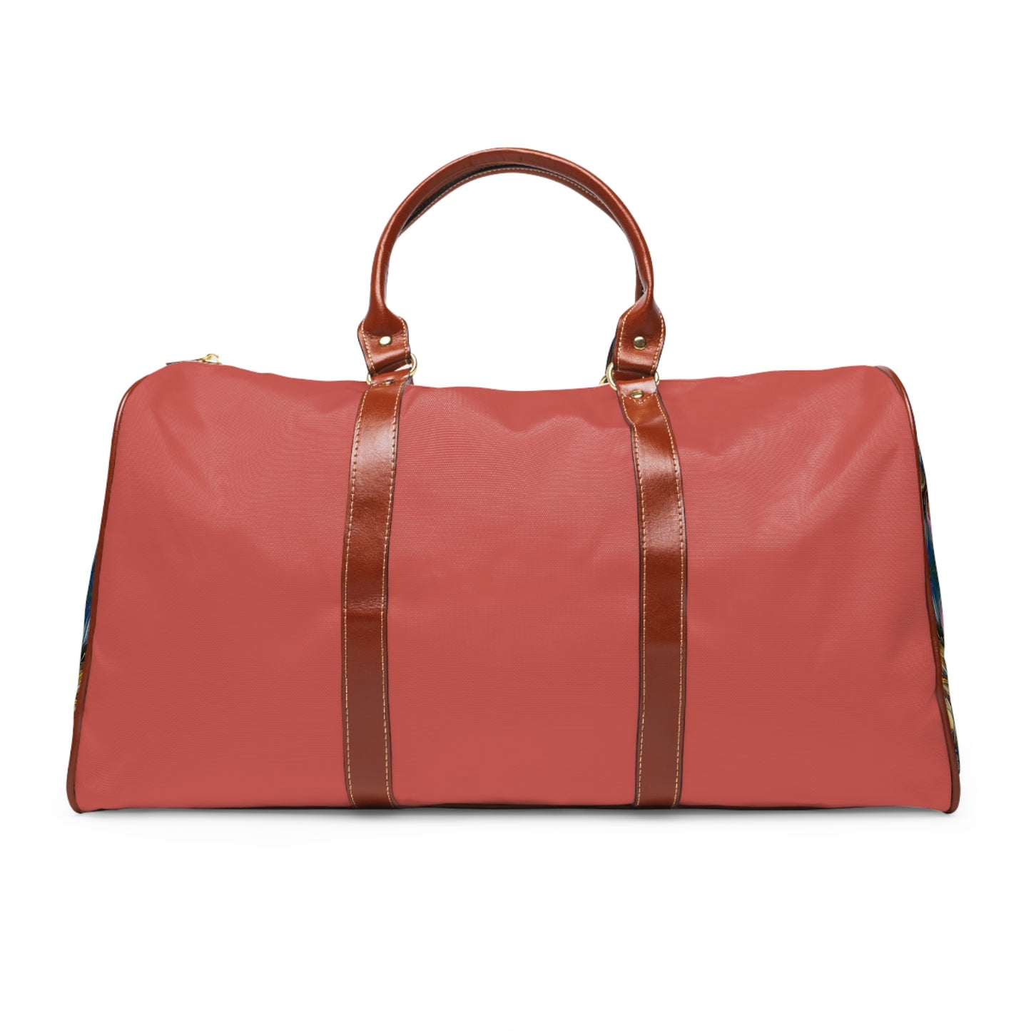 Waterproof Travel Bag - Energy Waves Design, Weekend Getaway Tote, Gym Duffel, Carry-On Luggage, Beach Vacation Bag