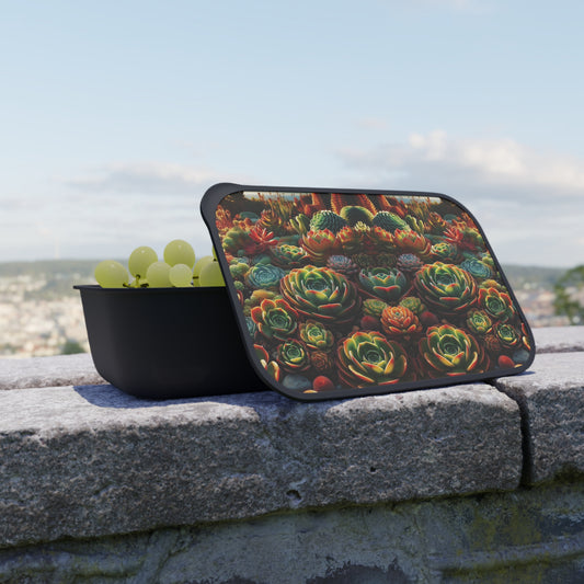 Bento Box - Succulent Family, Eco friendly lunch box set