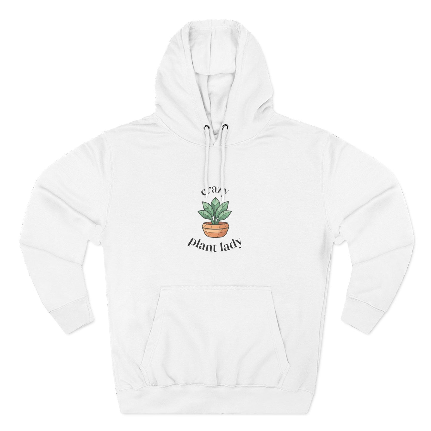 Fleece Hoodie: Plant Lover Gift, Botanical Three-Panel Hoodie, Plant Lady Pullover
