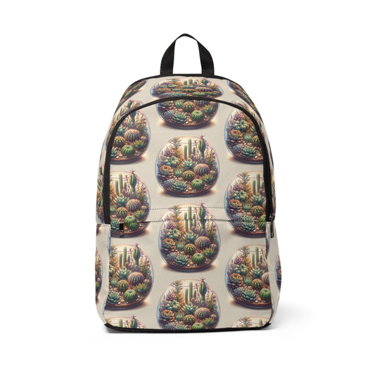 Fabric Backpack Cactus Terrarium