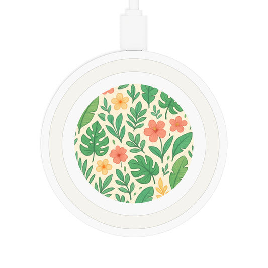 Wireless Charging Pad: Tropical Floral