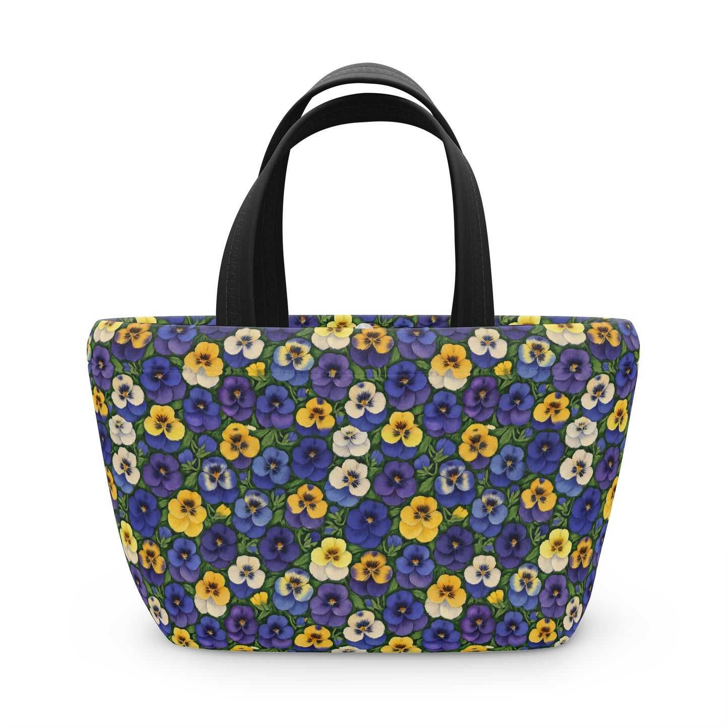 Lunch Bag with Pansy Pattern