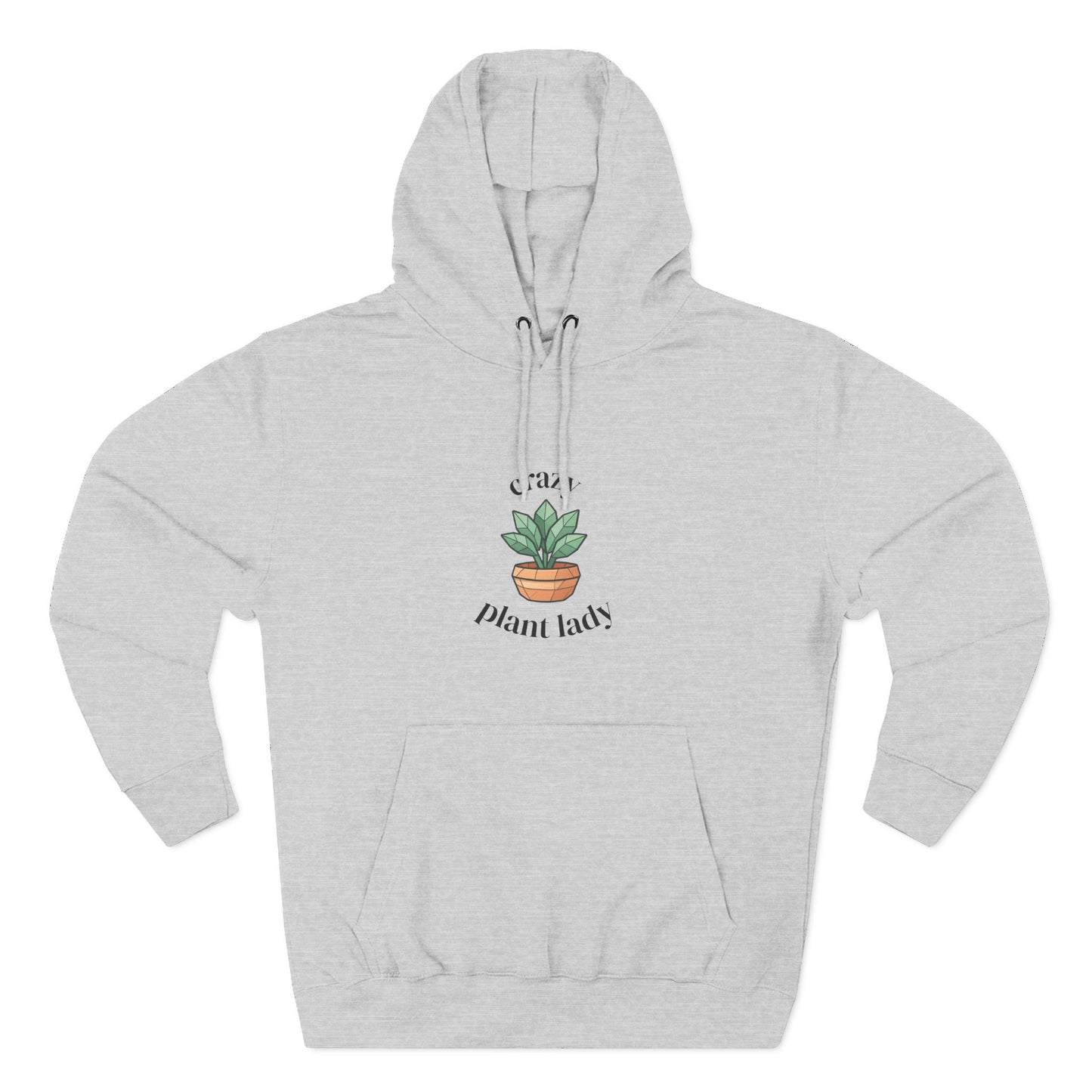 Fleece Hoodie: Plant Lover Gift, Botanical Three-Panel Hoodie, Plant Lady Pullover