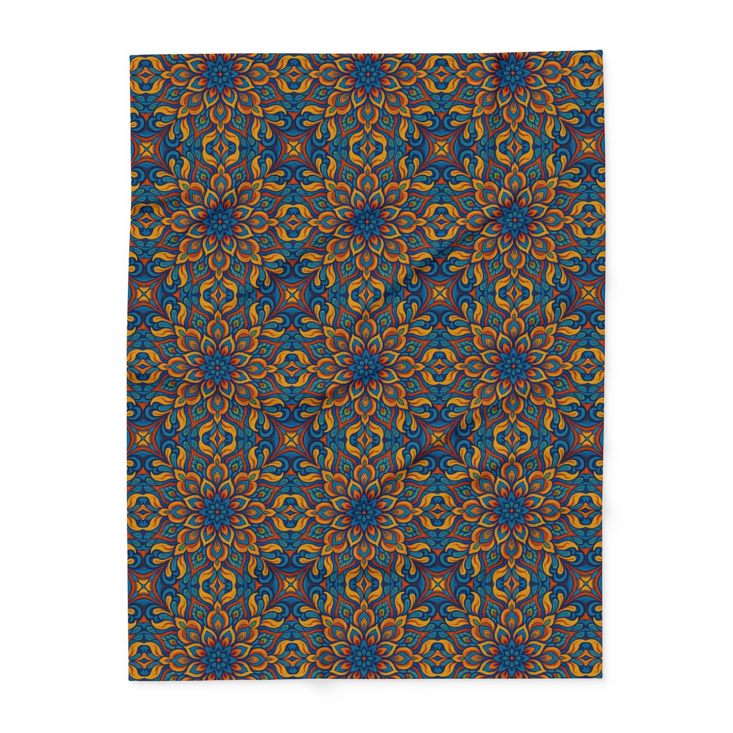 Arctic Fleece Blanket — Vibrant Kaleidoscope Throw