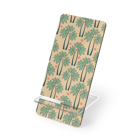 Palm Tree Phone Stand — Tropical Smartphone Display Stand