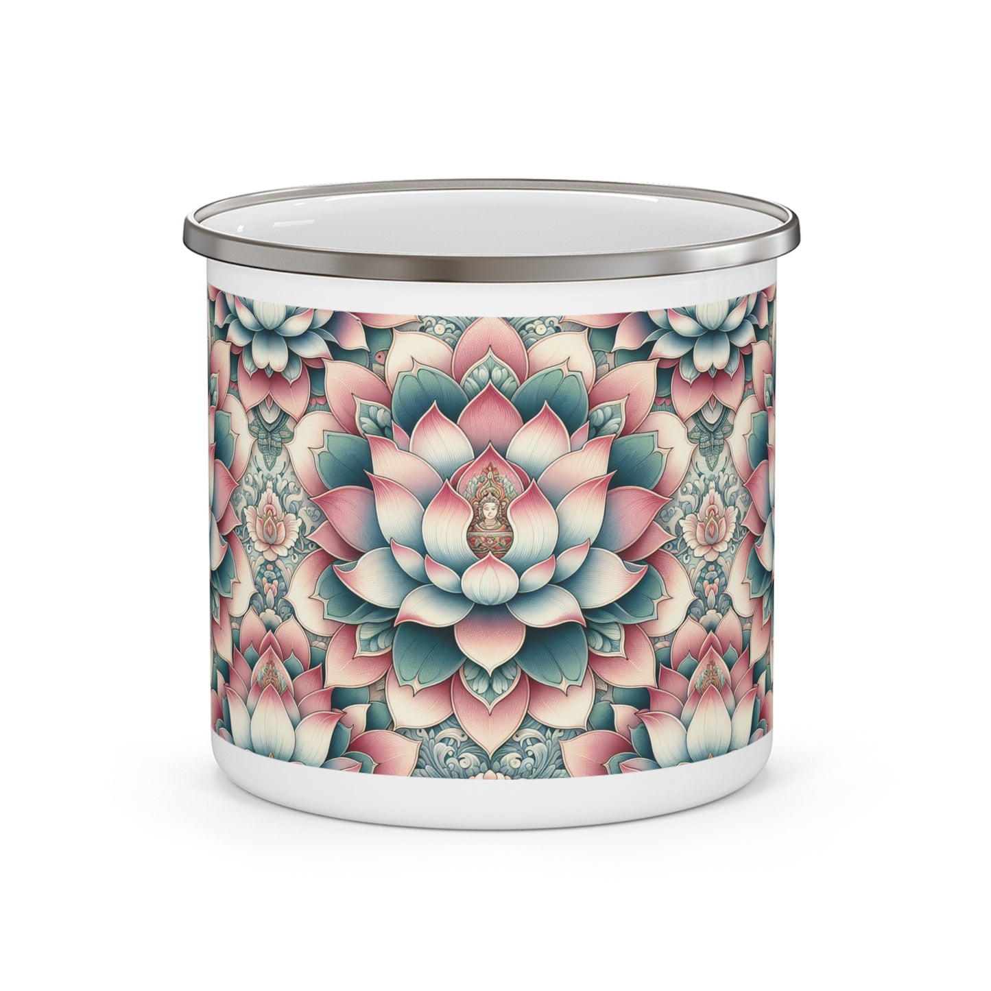 Camping Mug - Lotus Flower Design