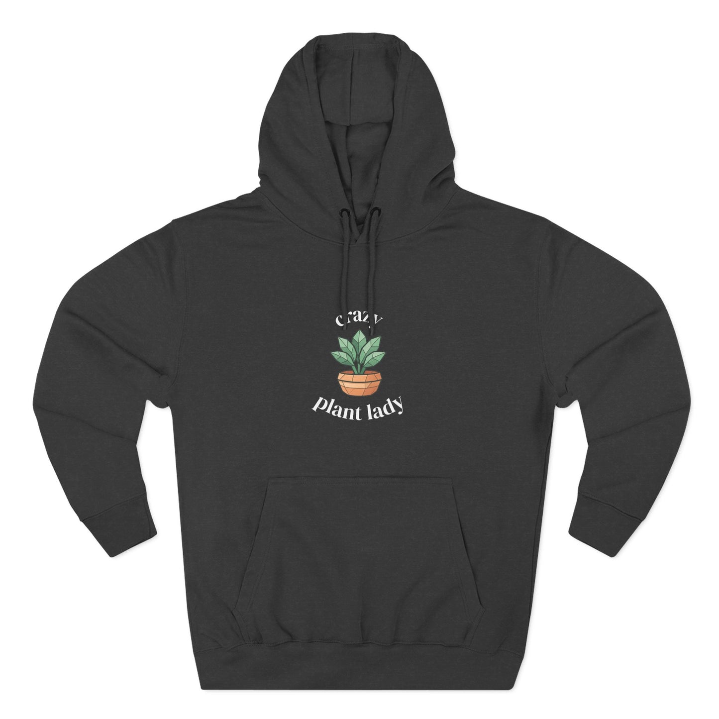 Fleece Hoodie: Plant Lover Gift, Botanical Three-Panel Hoodie, Plant Lady Pullover