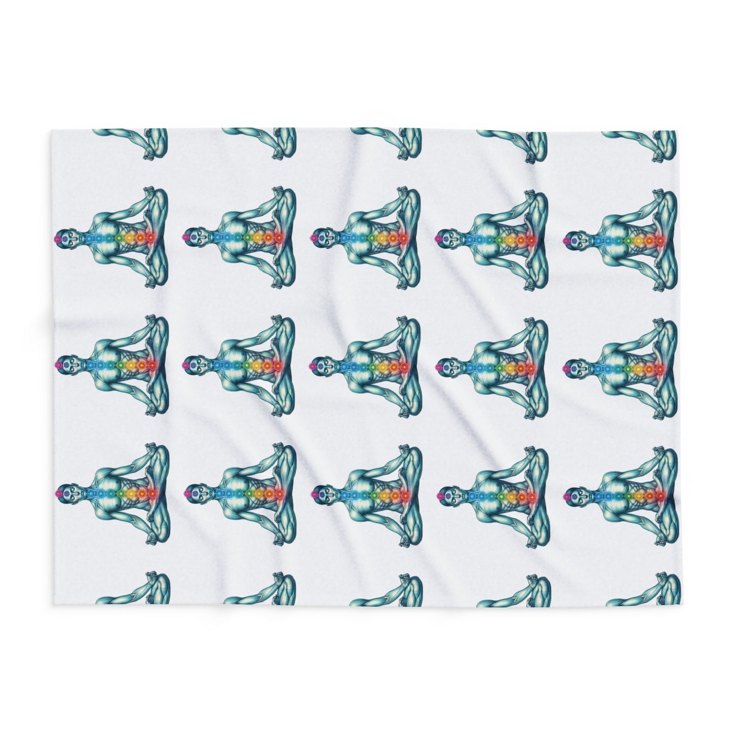Fleece Blanket - Chakra Meditation Design