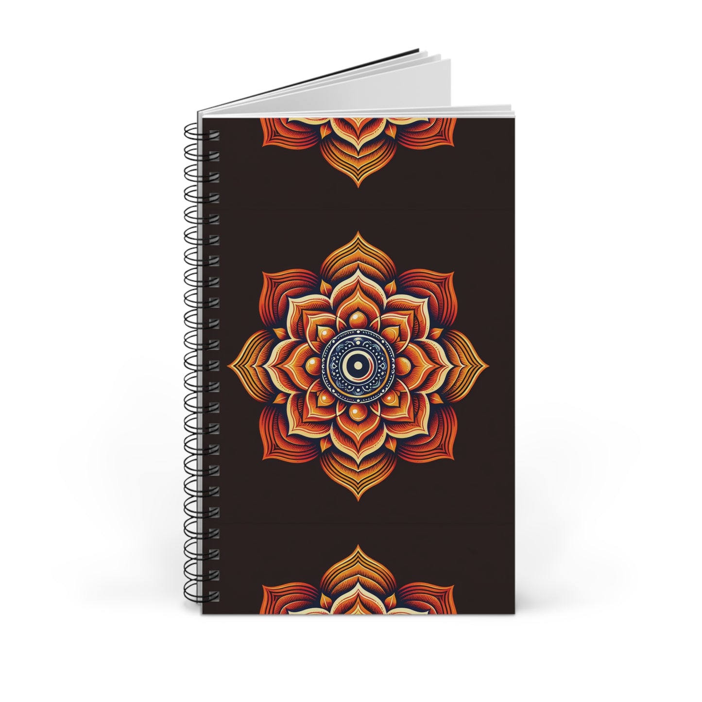 Sacral Chakra Spiral Journal - Mandala Design, Perfect for Meditation, Gratitude, and Daily Planning, Great Gift for Art Lovers