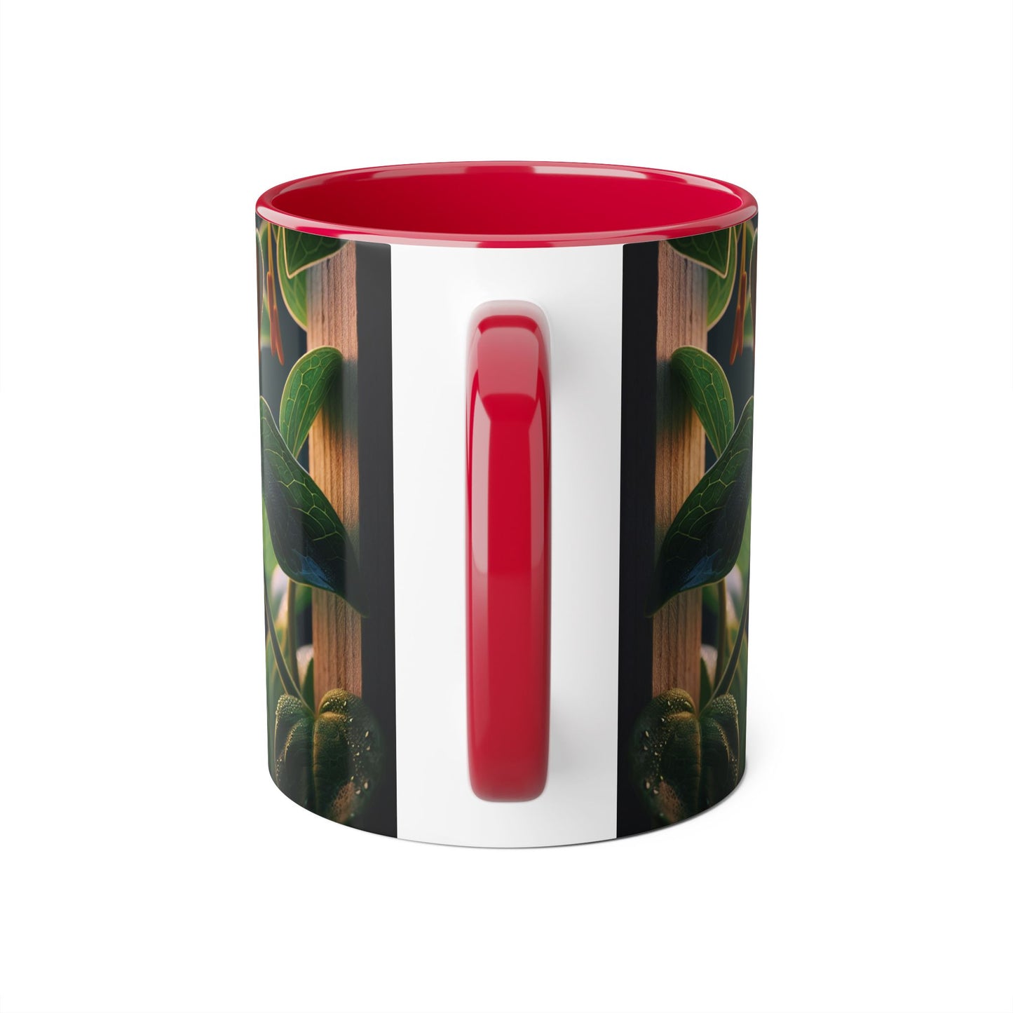 Honeysuckle Accent Mug, Floral Coffee Cup for Garden Lovers, Botanical Tea Mug Decor, Gift for Nature Enthusiasts, Mother's Day Present,