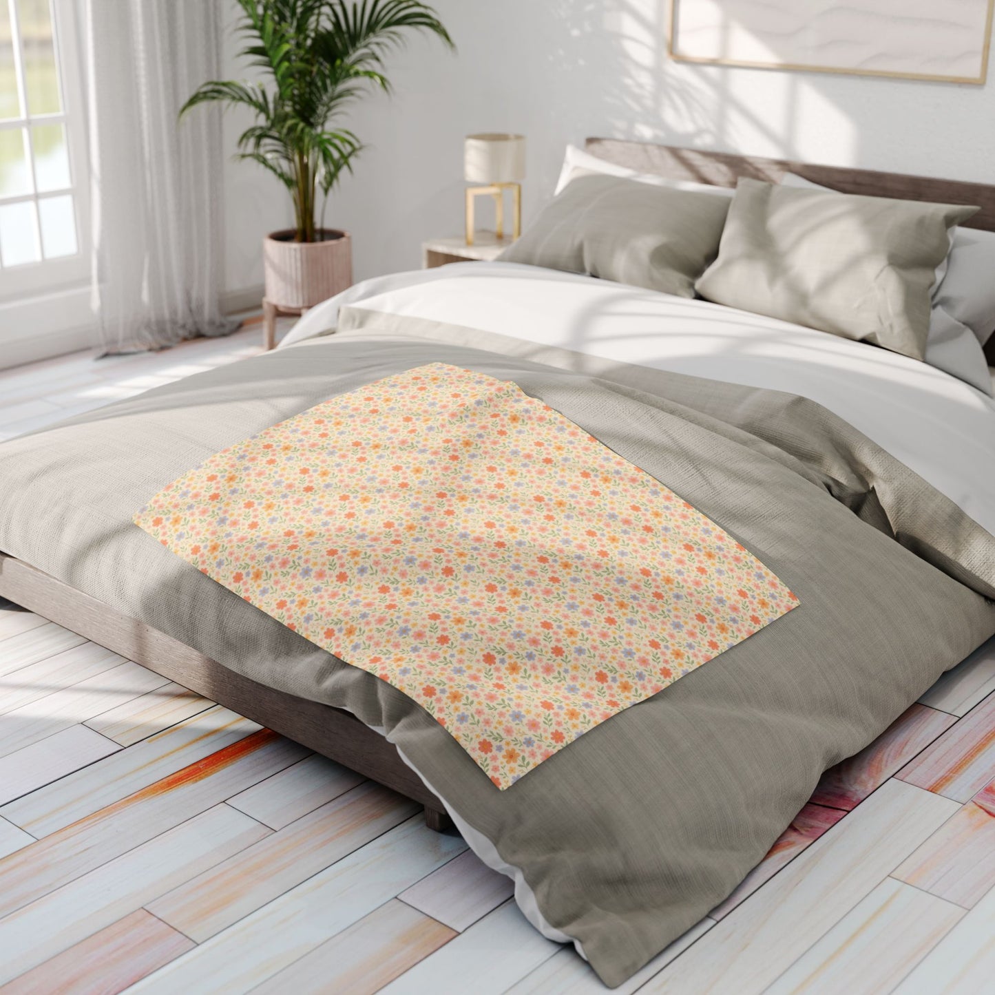 Arctic Fleece Blanket — Cute Floral Cozy Throw