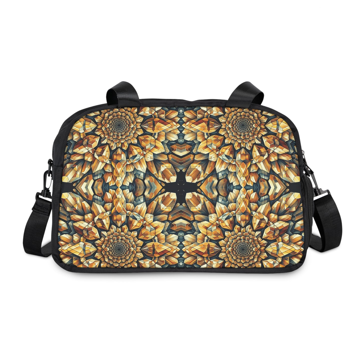 Fitness Handbag - Citrine Geometric Design