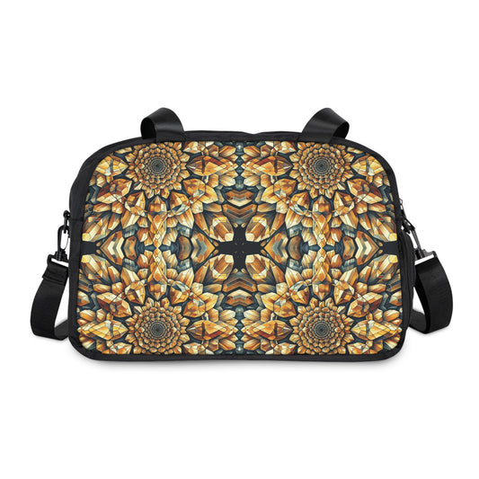 Fitness Handbag - Citrine Geometric Design