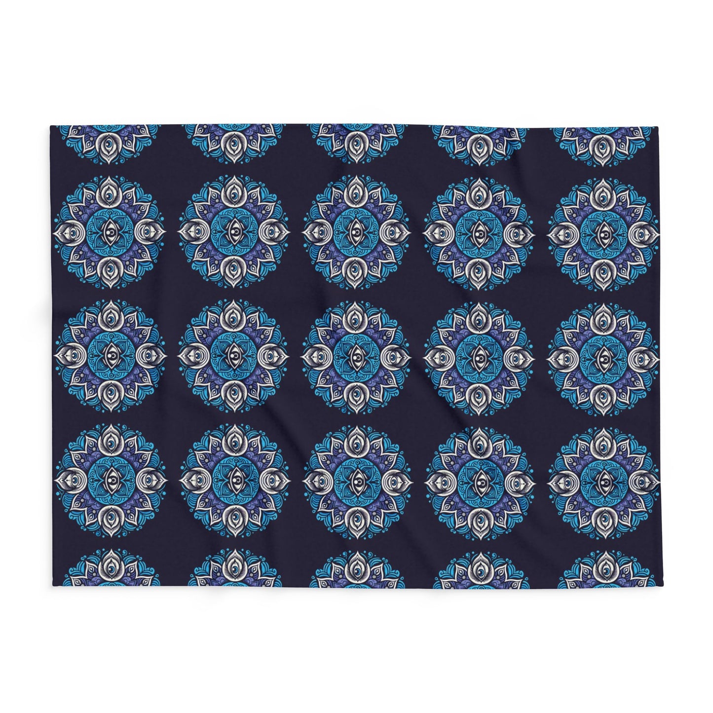 Fleece Blanket with Third Eye Chakra Design