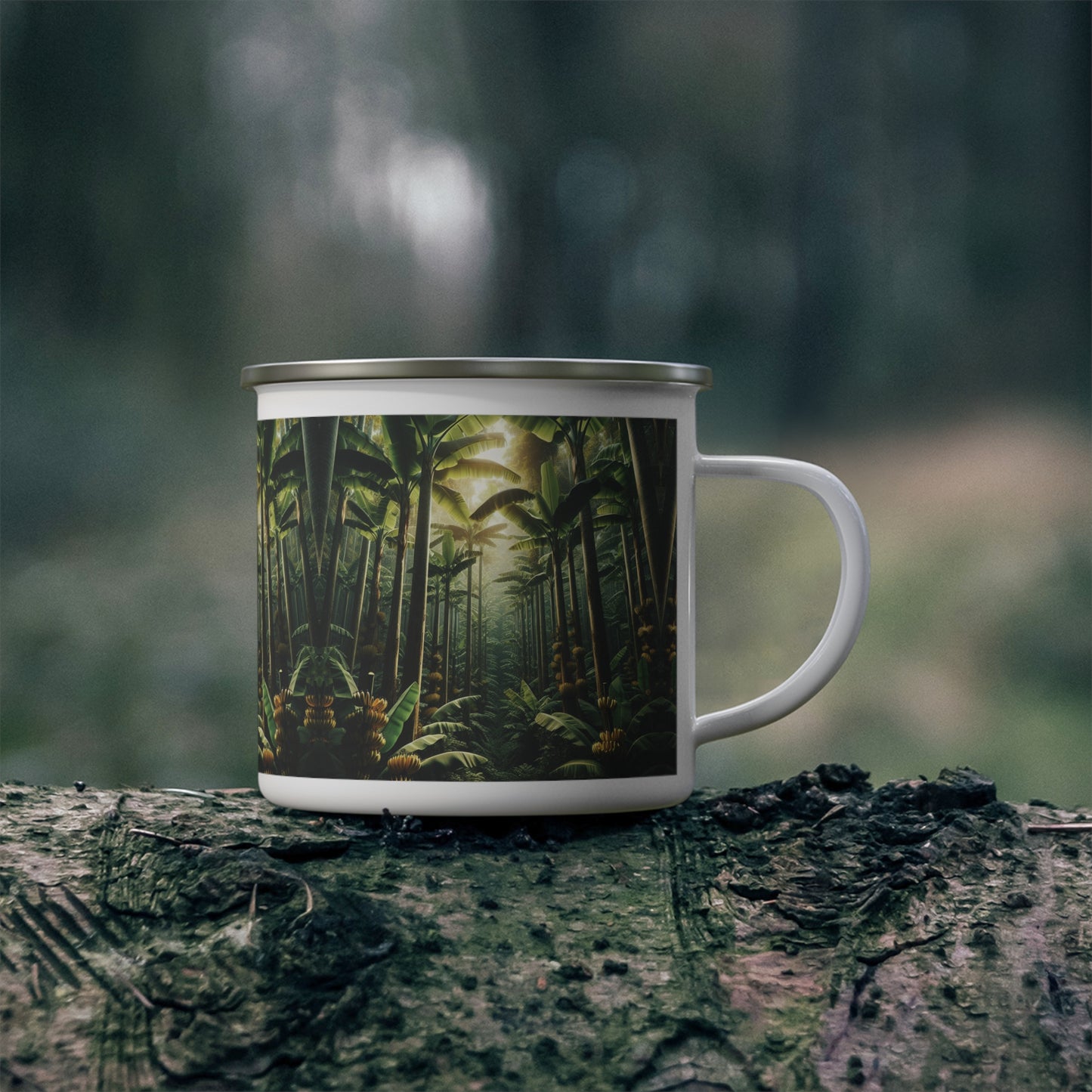 Camping Mug - Tropical Banana Trees