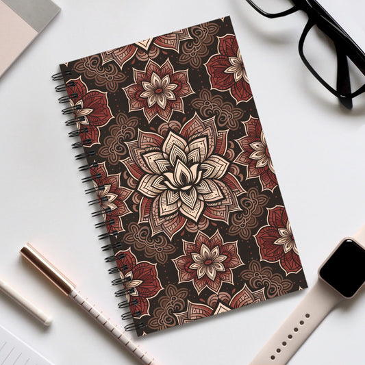 Root Chakra Spiral Journal - Thoughtful Gift for Writers, Artists, Students, Creative Notebook, Mandala Design