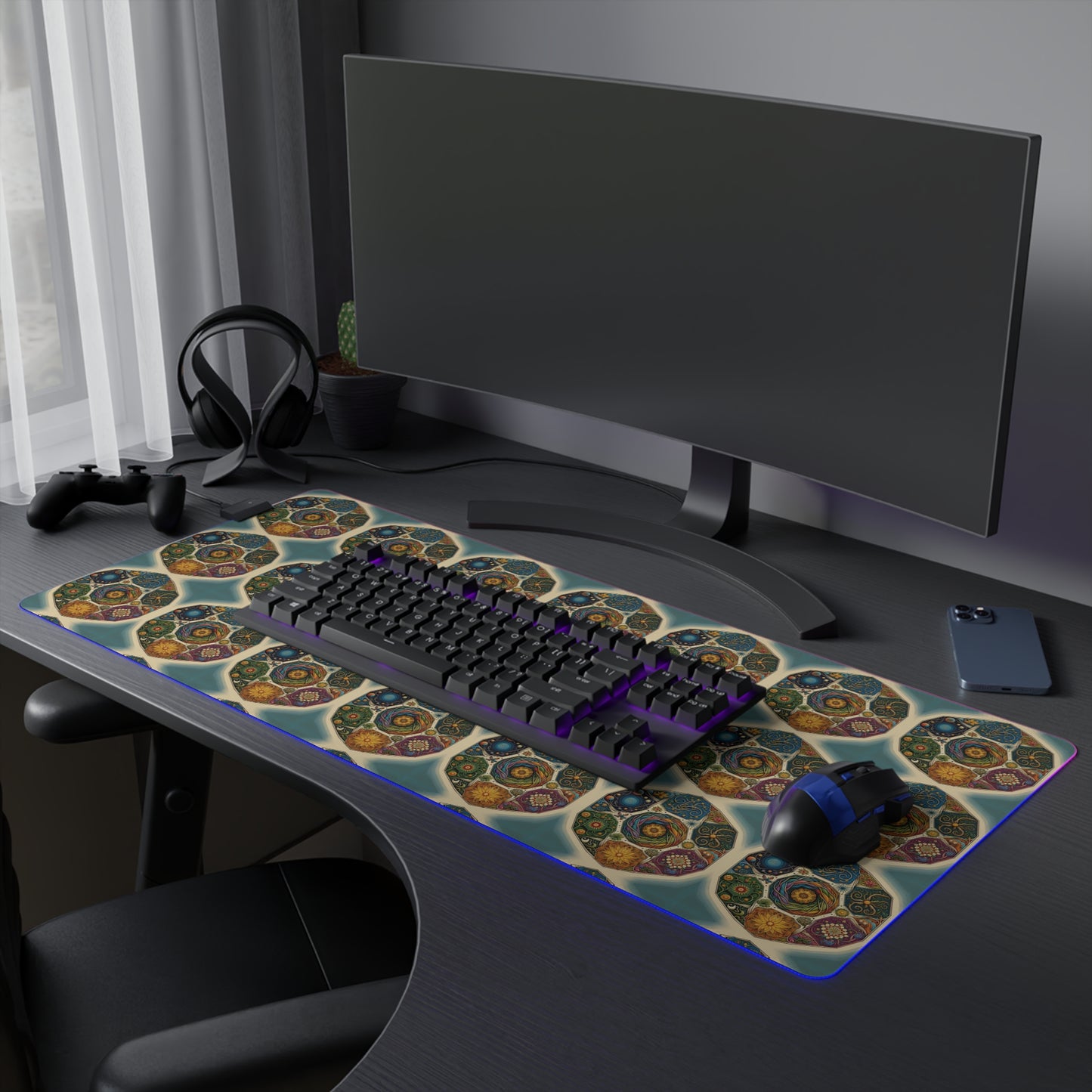 LED Gaming Mouse Pad - Spiritual Design