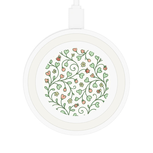 Wireless Charging Pad: Charming Flower Design