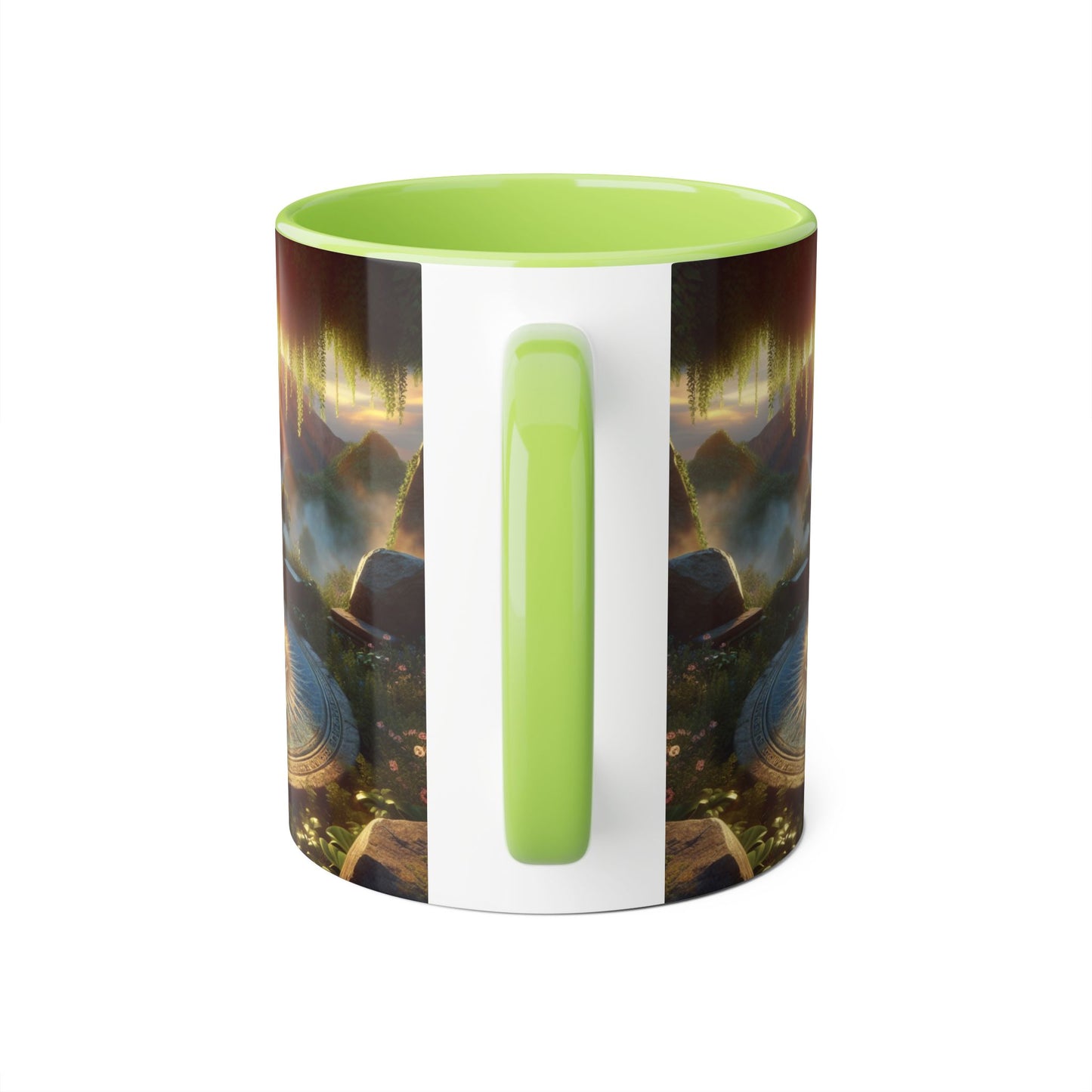 Mystical Eye Accent Mug - 11oz Coffee Cup for Mindfulness and Inspiration