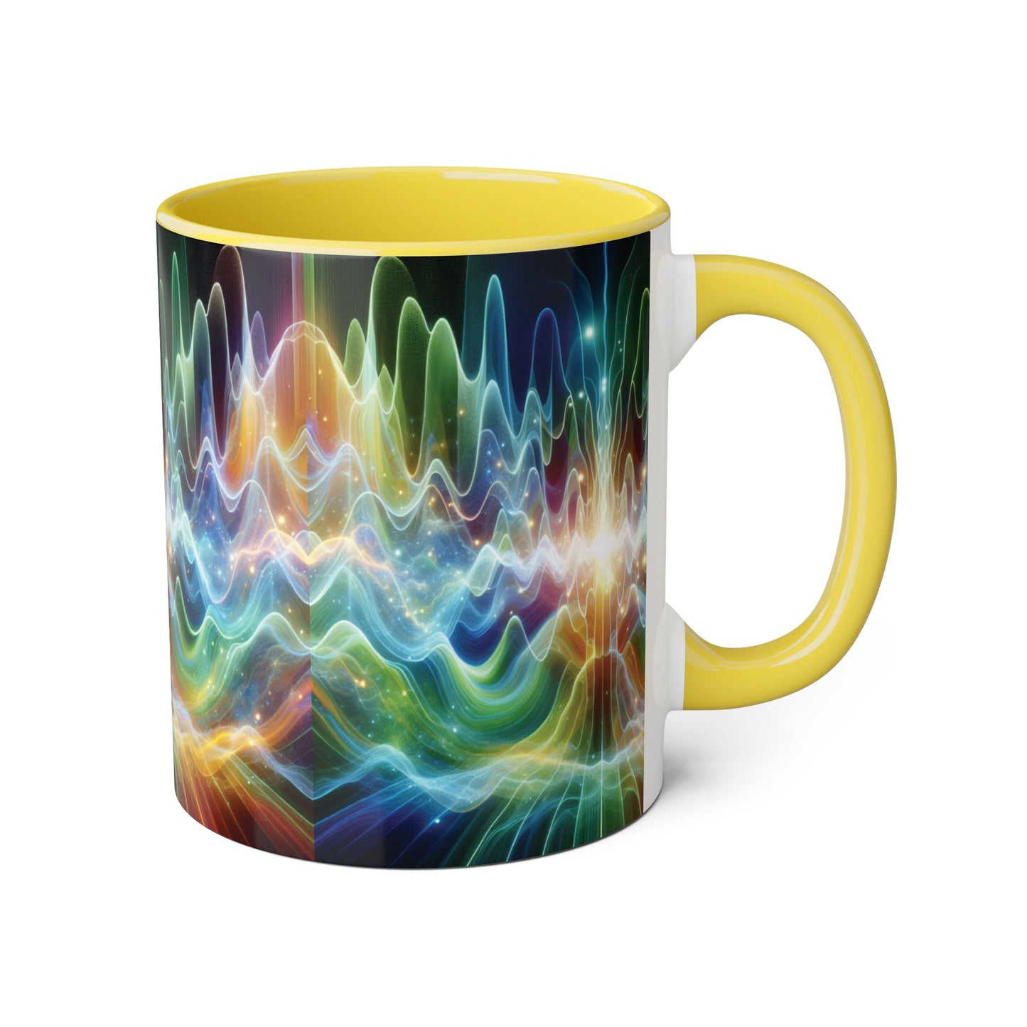 Frequency Waves Mug, Unique Kitchen Decor, Gift for Music Lover, Sound Wave Design, Office Tea Mug