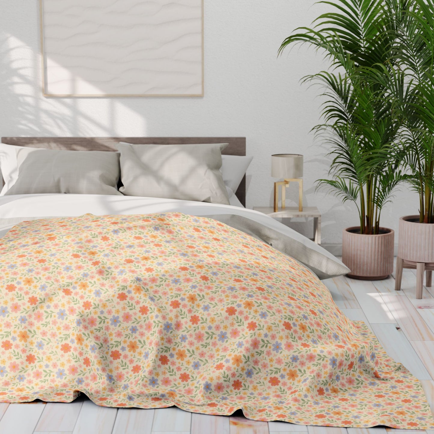 Arctic Fleece Blanket — Cute Floral Cozy Throw
