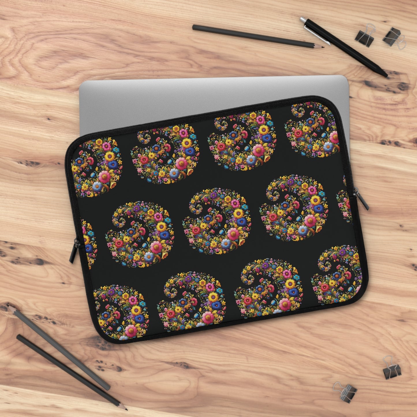 Laptop Sleeve: Floral Swirl