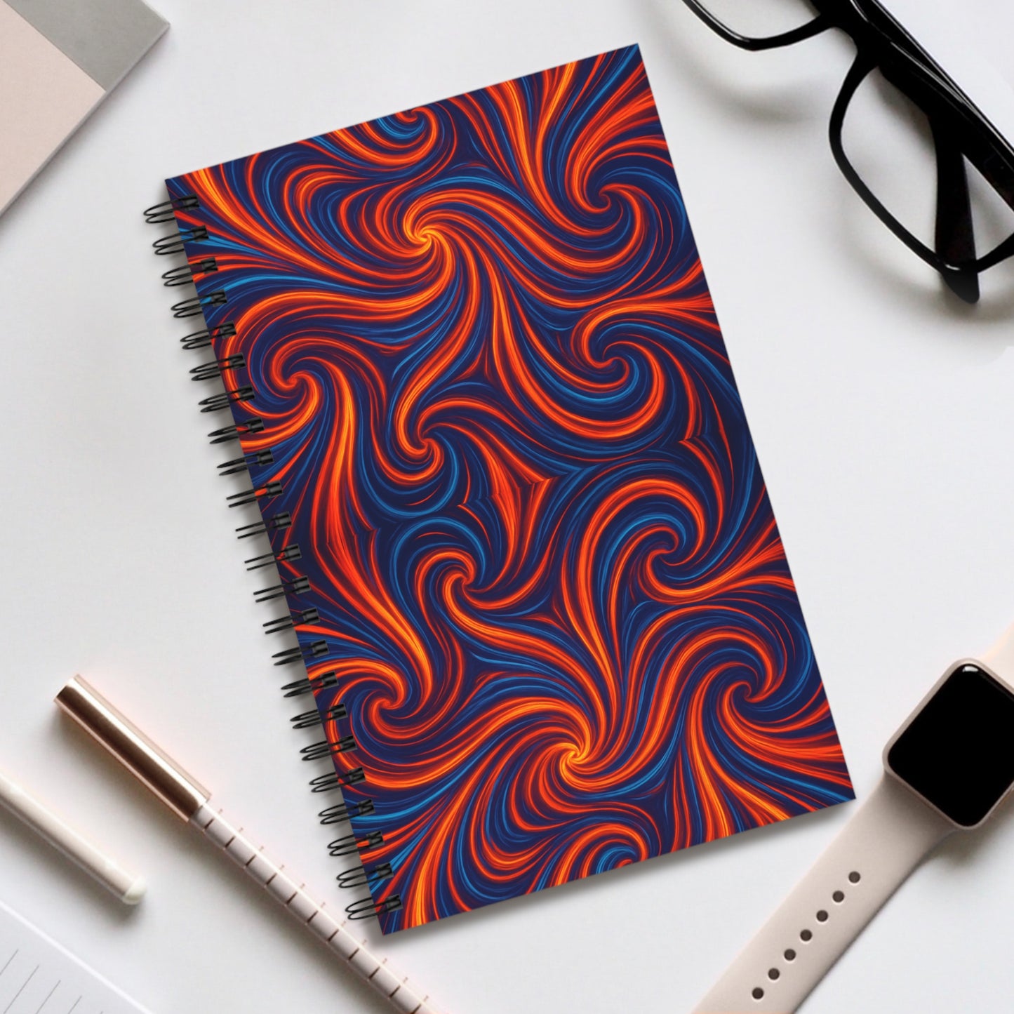 Spiral Journal - Vibrant Swirl Design