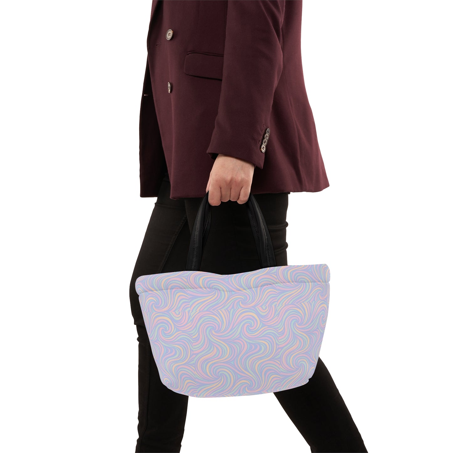 Lunch Bag - Pastel Swirl Print