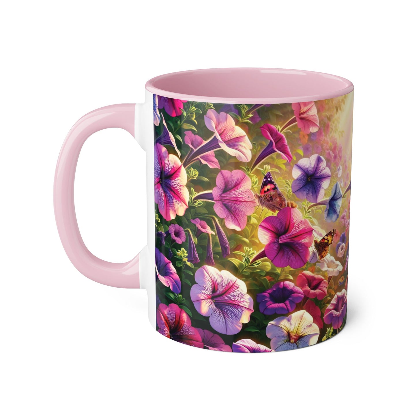 Colorful Floral Accent Mug - Perfect for Garden Lovers, Mother's Day, Birthdays, Coffee & Tea Enthusiasts, Unique Gift Idea