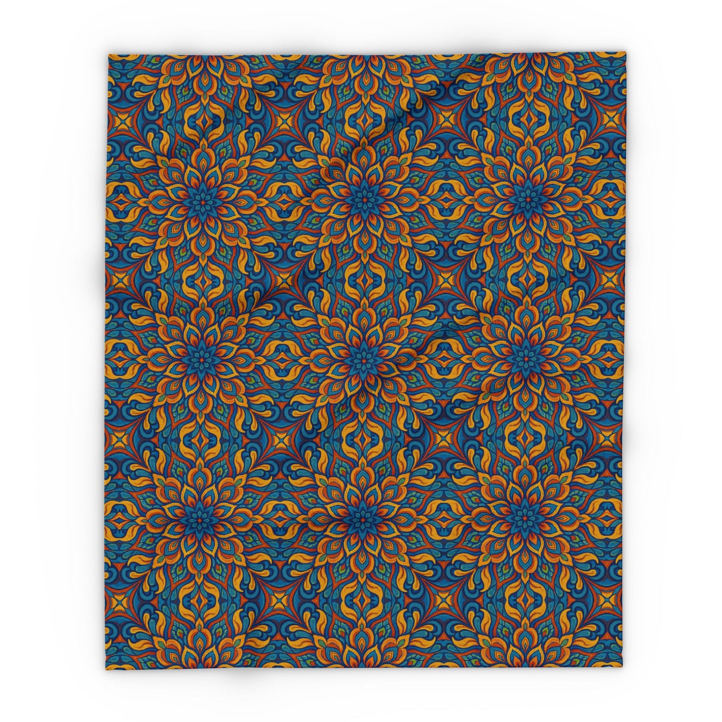Arctic Fleece Blanket — Vibrant Kaleidoscope Throw